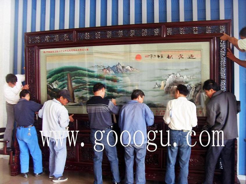 雙面繡屏風(fēng)，刺繡屏風(fēng)，落地屏風(fēng)